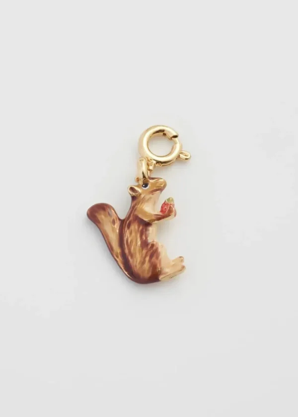Fable England Cheeky Squirrel Charm Brown