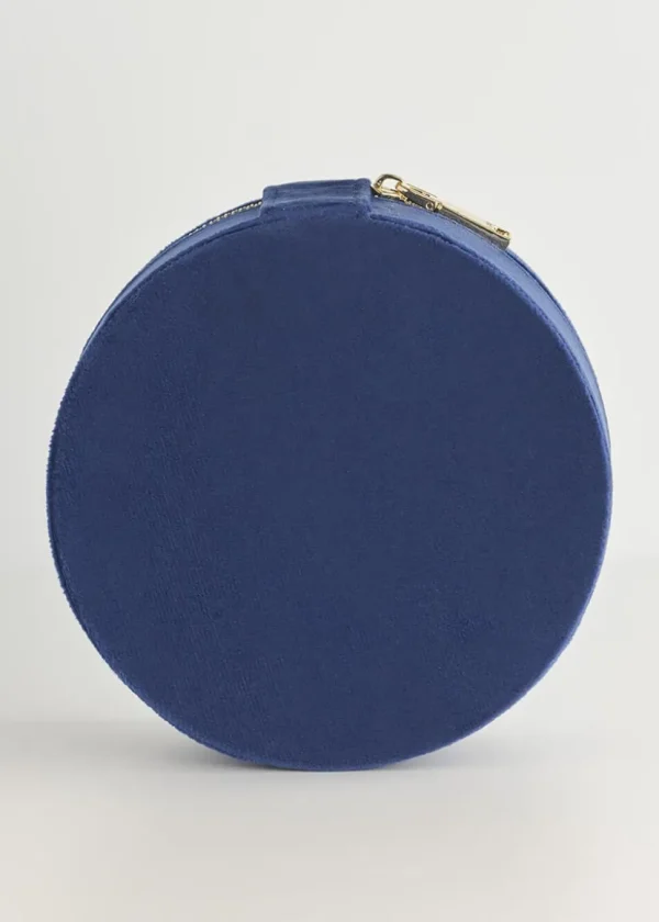 Fable England Chloe Dormouse Velvet Jewellerybox Navy