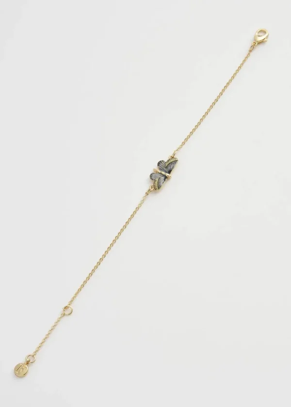 Fable England Deco Butterfly Bracelet Blue