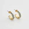 Fable England Forget Me Not Flower Earrings Blue