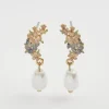 Fable England Hibiscus & Pearl Earrings