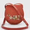 Fable England Lovebirds Velvet Saddle Bag Rust