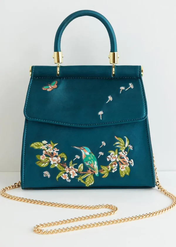 Fable England Morning Song Kingfisher Bag Teal