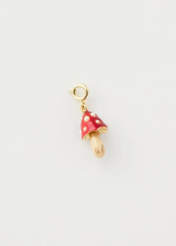 Fable England Mushroom Enamel Charm