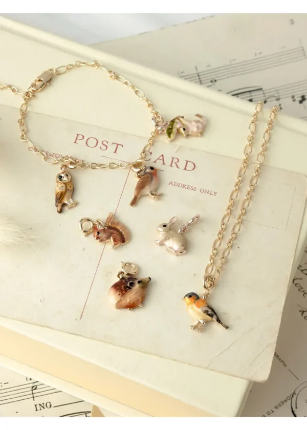 Fable England Robin Enamel Charm