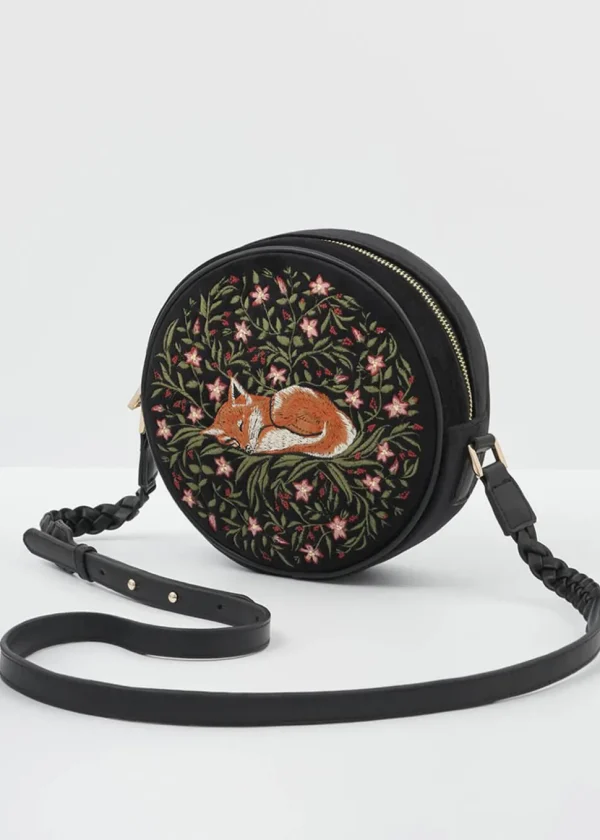 Fable England Sleepy Fox Shoulderbag Black
