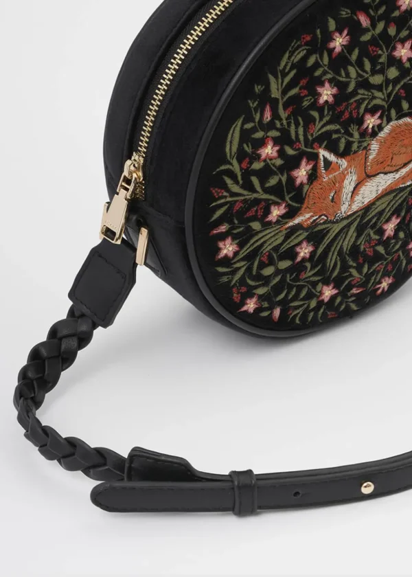 Fable England Sleepy Fox Shoulderbag Black