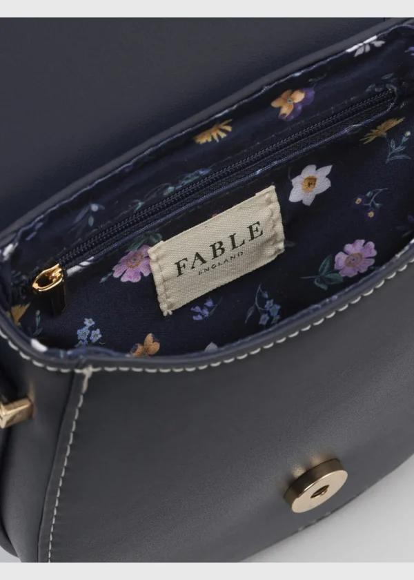 Fable England Swooping Swallows Saddle Bag Navy