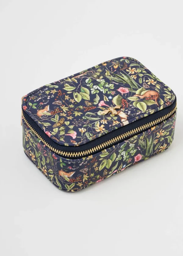 Fable England Wolf Garden Jewelry Box Navy