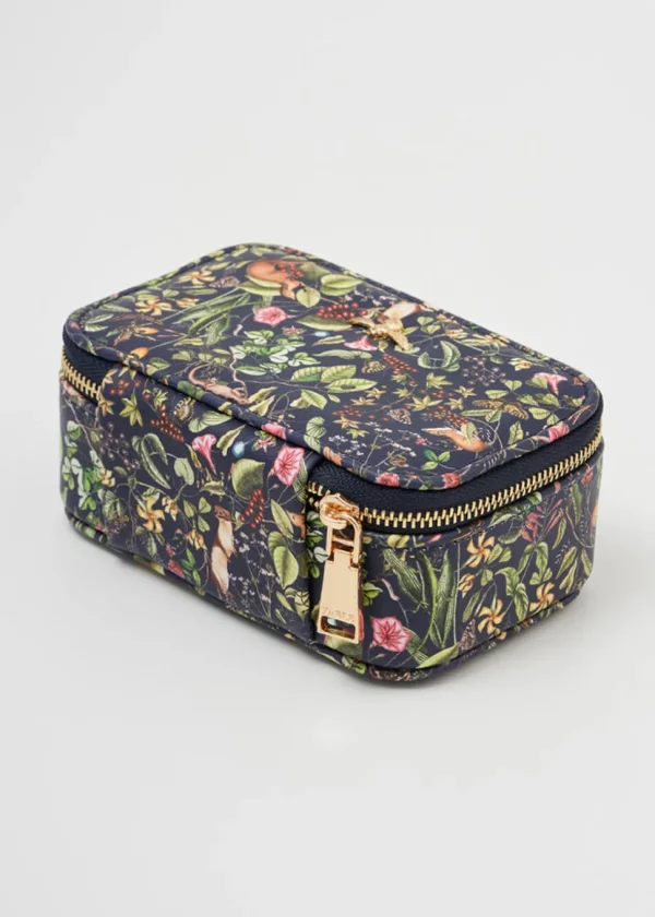 Fable England Wolf Garden Jewelry Box Navy