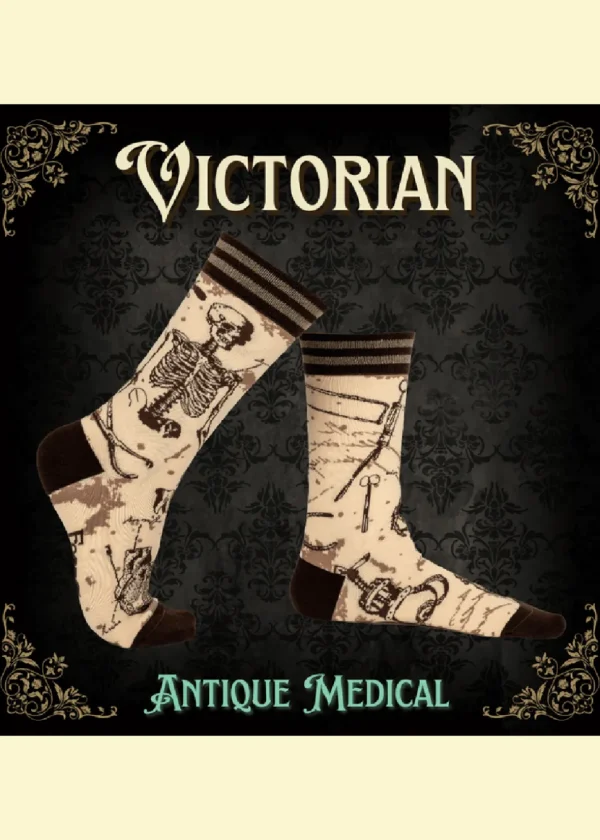 FootClothes Antique Medical Socks Beige