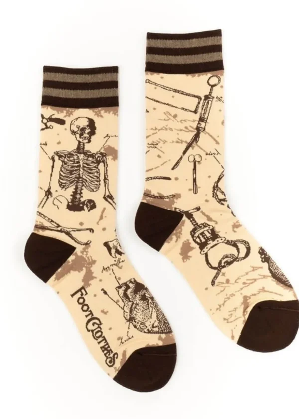 FootClothes Antique Medical Socks Beige