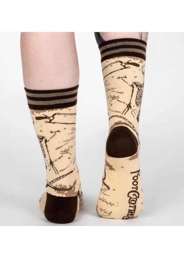 FootClothes Antique Medical Socks Beige