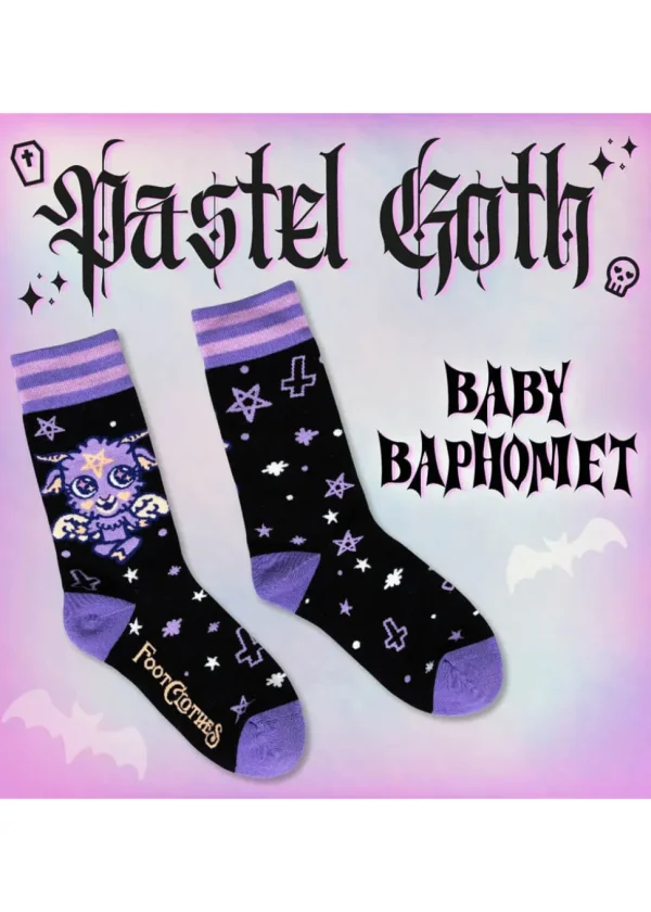 FootClothes Baby Baphomet Socks Black