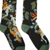 FootClothes Fanciful Fairies Socks Green