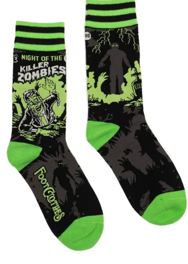 FootClothes Night of the Killer Zombies Socks Black