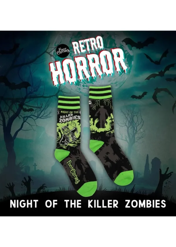 FootClothes Night of the Killer Zombies Socks Black