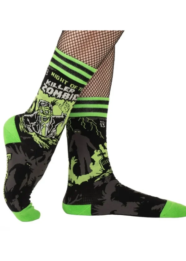FootClothes Night of the Killer Zombies Socks Black