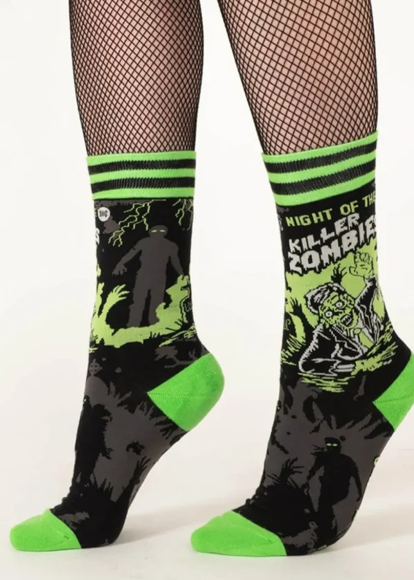 FootClothes Night of the Killer Zombies Socks Black