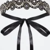 Gatsbylady Eliza 20's Flapper Headband Black Silver