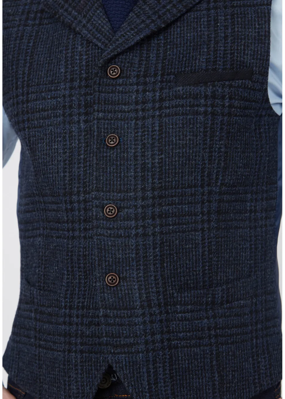 gibson_london_gerard_grou_1-1.webp Gibson London Gerard Grouse Check Gilet Navy Black