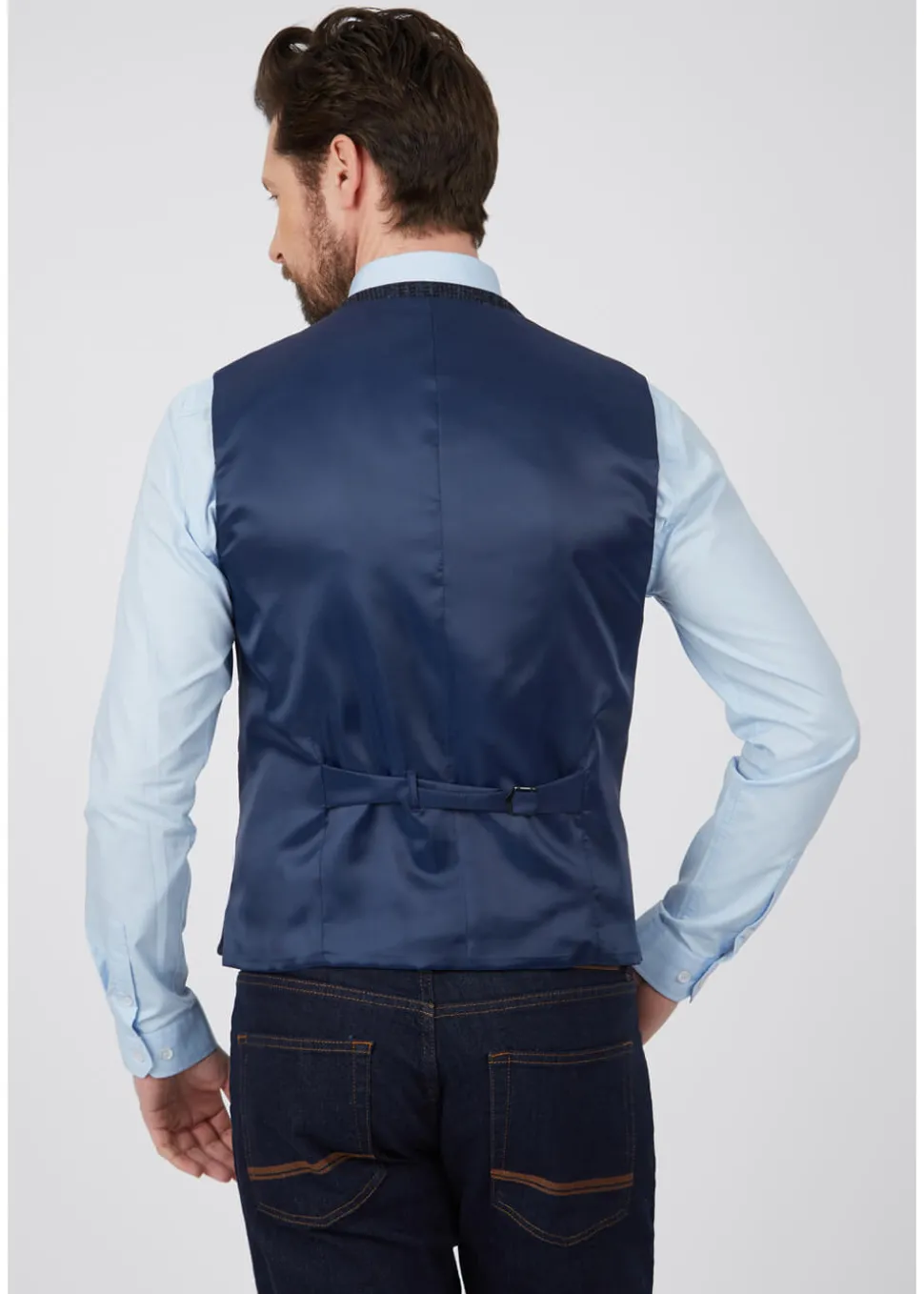 gibson_london_gerard_grou_2-1.webp Gibson London Gerard Grouse Check Gilet Navy Black