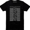 Gothicat Meow Division Girly T-Shirt Black