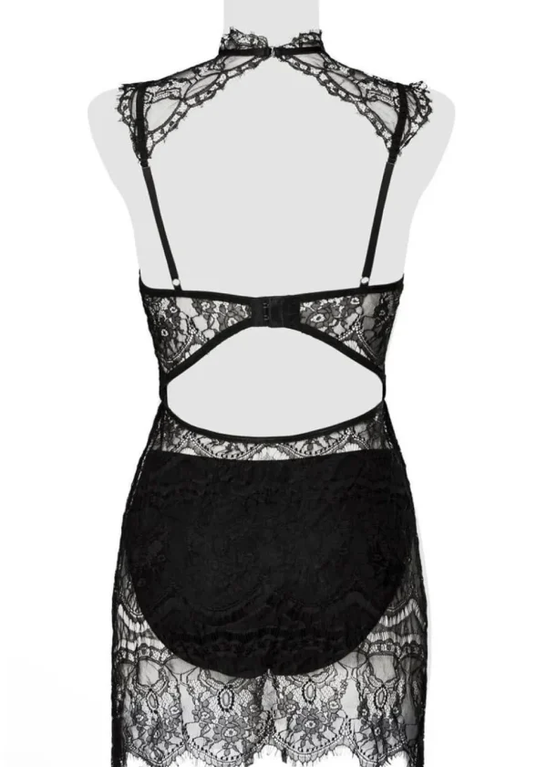 Gray Velvet Tess Lace Set Black