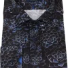 Guide London Mens Midnight Flowers Shirt Navy