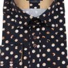 Guide London Mens Moon Phases Shirt Navy Brown