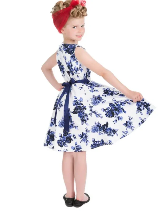 Hearts & Roses Kids Rosanne 50's Swing Dress White