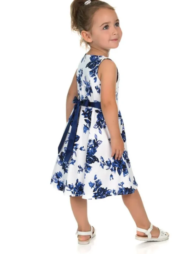 Hearts & Roses Kids Rosanne 50's Swing Dress White