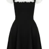 Hell Bunny Alice 60's Dress Black White
