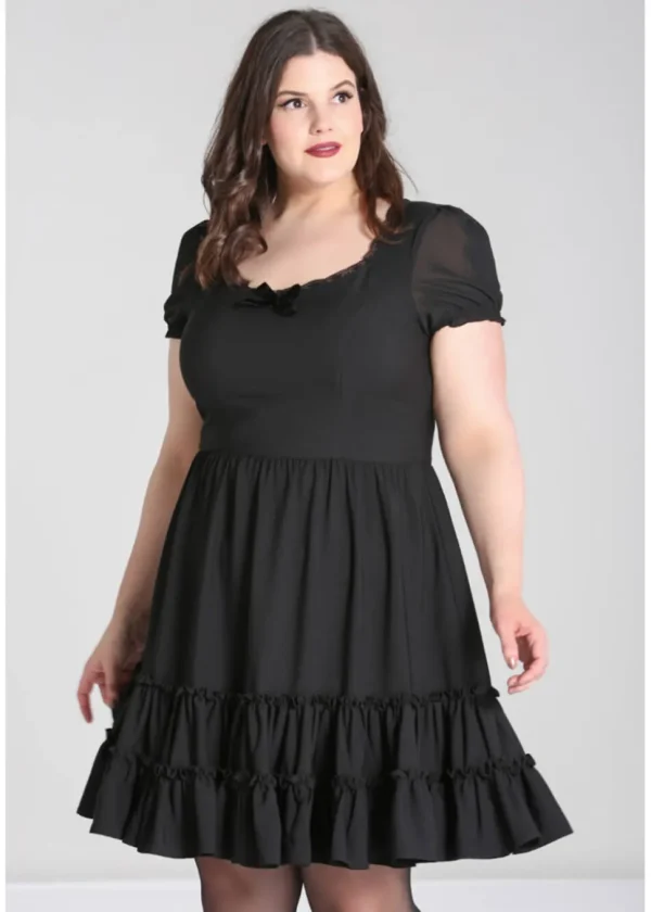 Hell Bunny Annette 60's Swing Dress Black