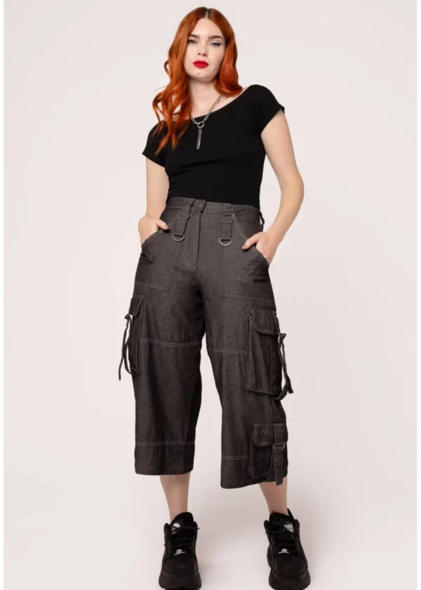 Hell Bunny Ash Jeans Gray