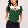 Hell Bunny Autumn Pumpkin 40's Top Green