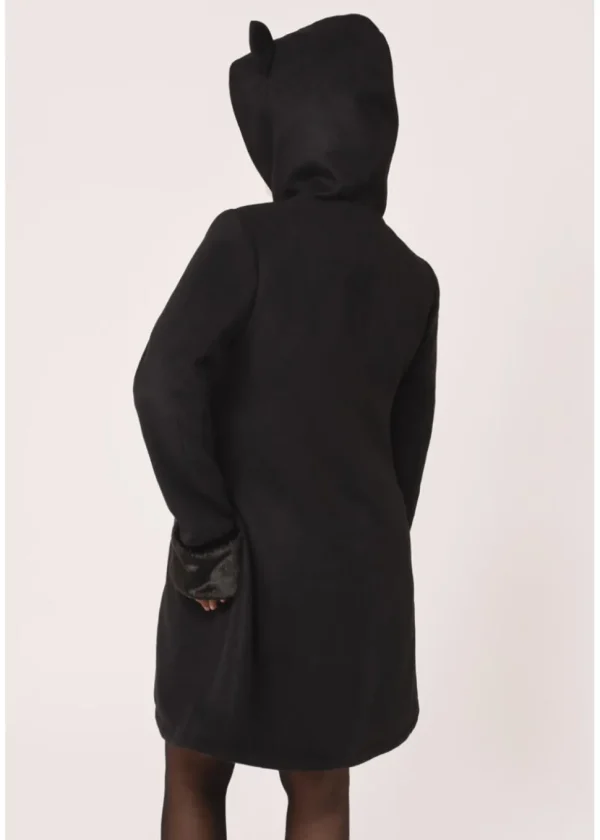 Hell Bunny Basil Fox 60's Coat Black