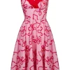 Hell Bunny Bownita 50's Swing Dress Pink