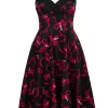 Hell Bunny Bownita 50's Swing Dress Black