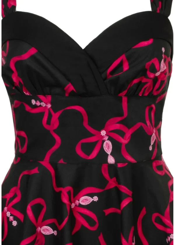 Hell Bunny Bownita 50's Swing Dress Black