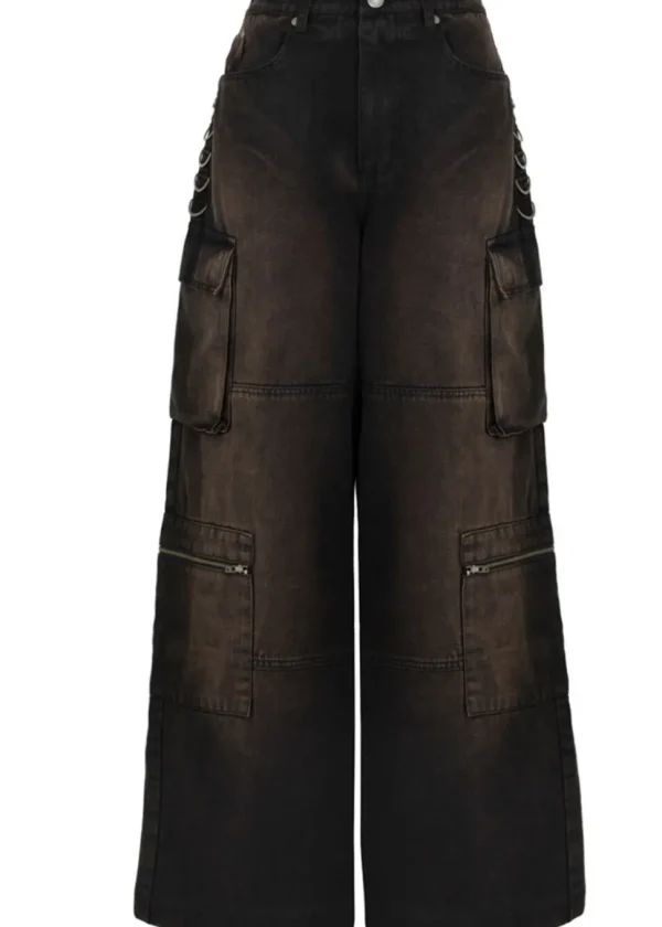 Hell Bunny Cameron Jeans Brown