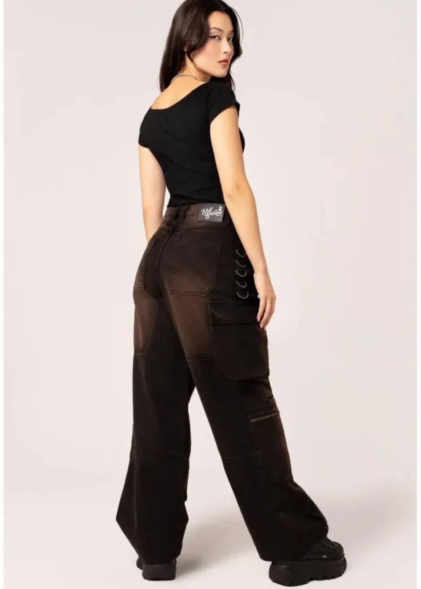 Hell Bunny Cameron Jeans Brown