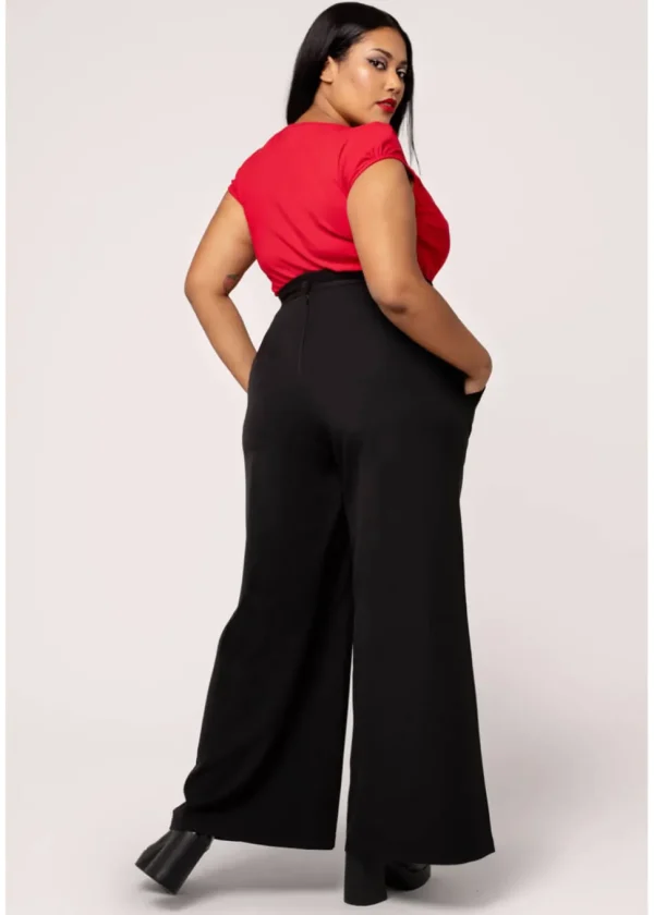 Hell Bunny Carlie 40's Swing Trousers Black
