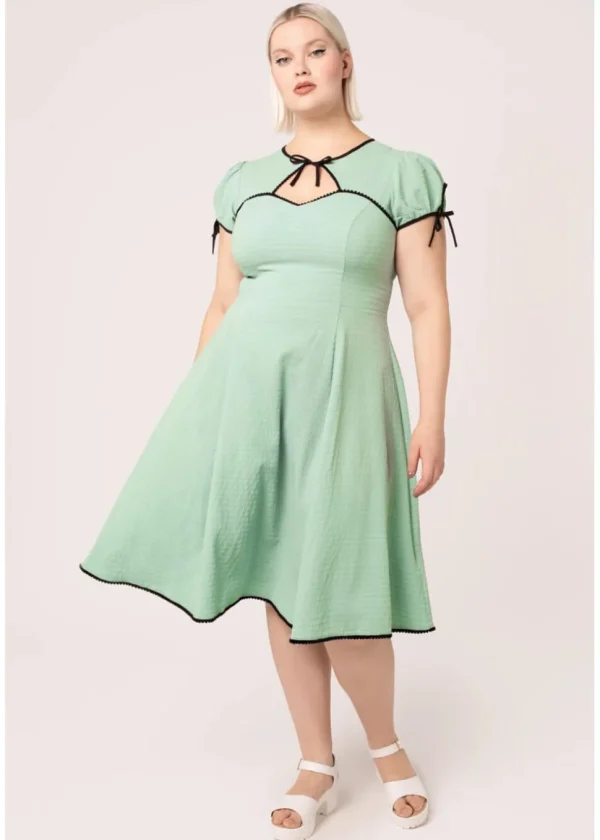 Hell Bunny Casey 40's Swing Dress Mint