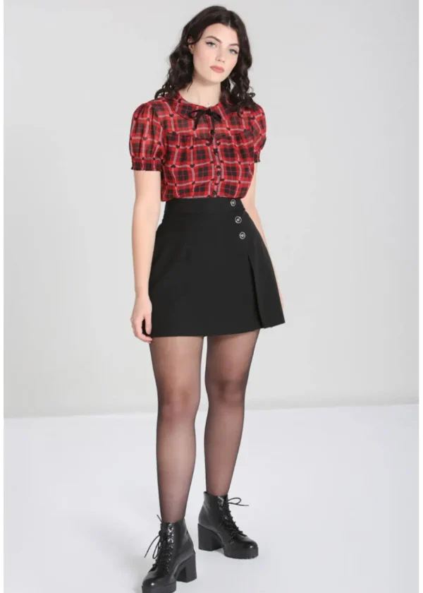 Hell Bunny Cooper 60's Skorts Black