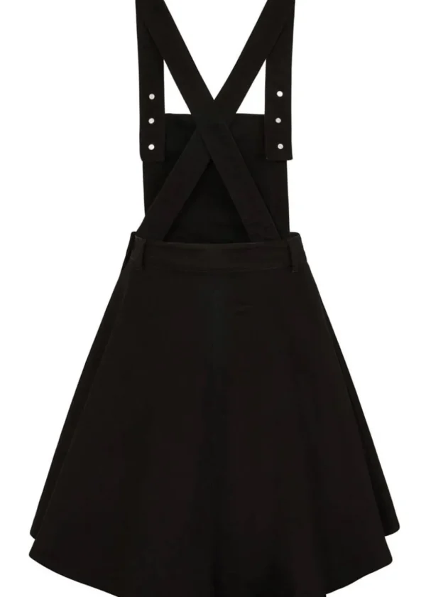 Hell Bunny Dakota 50's Pinafore Swing Dress Black