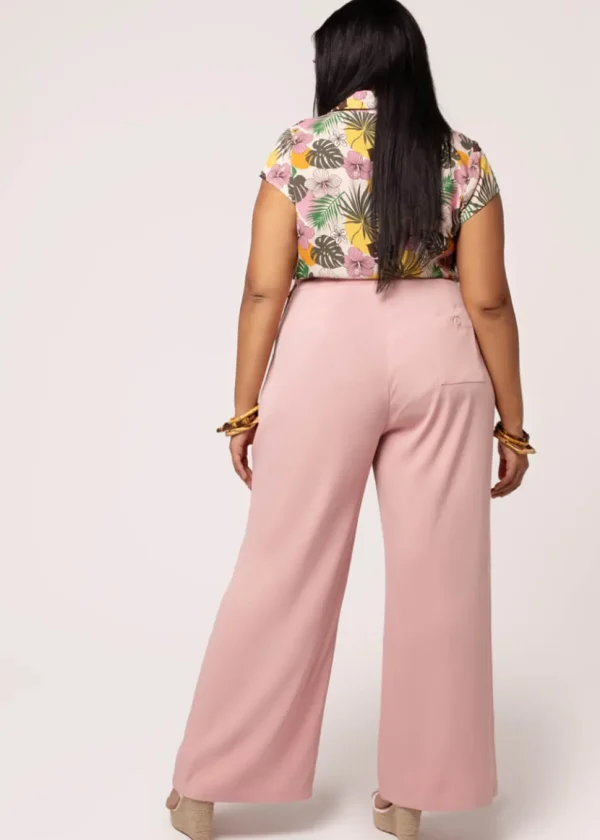 Hell Bunny Giselle 40's Trousers Pink