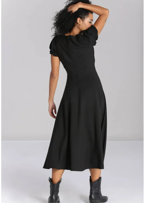 Hell Bunny Jinx 40's A-Line Dress Black