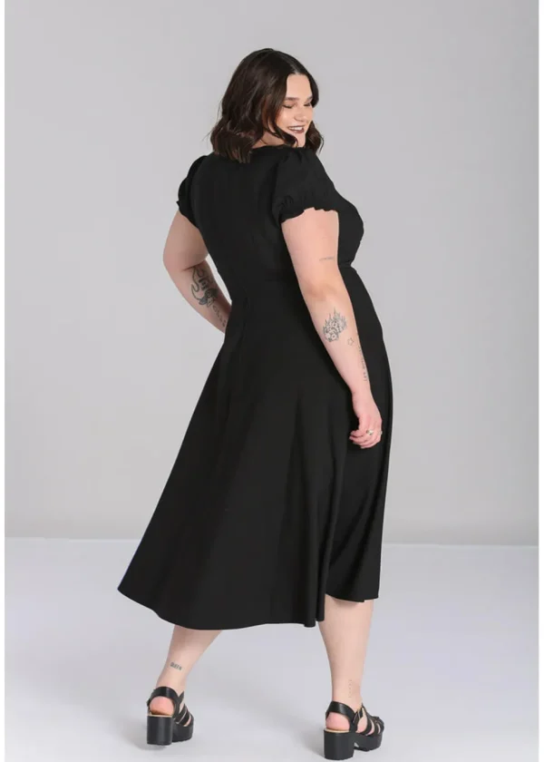 Hell Bunny Jinx 40's A-Line Dress Black