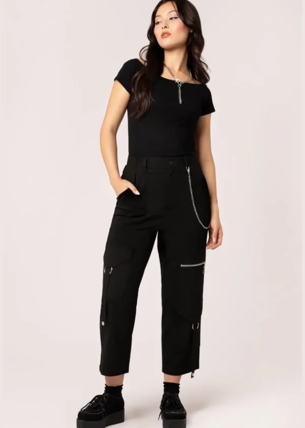 Hell Bunny Mallory Trousers Black